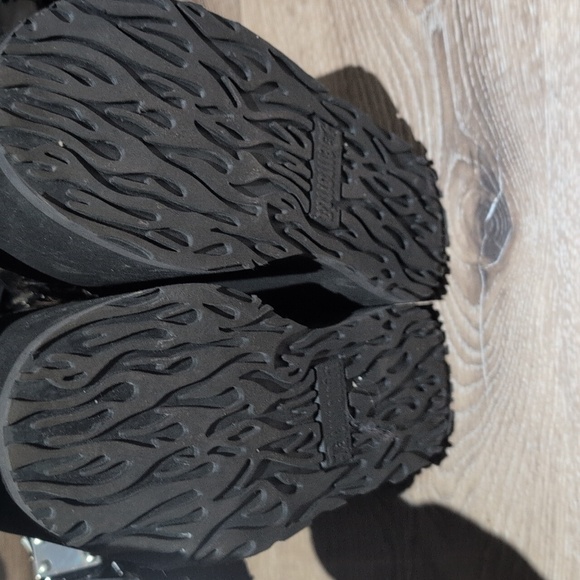 Demonia Black Platform Buckle Boots Size 6.5/7 - Picture 7 of 9